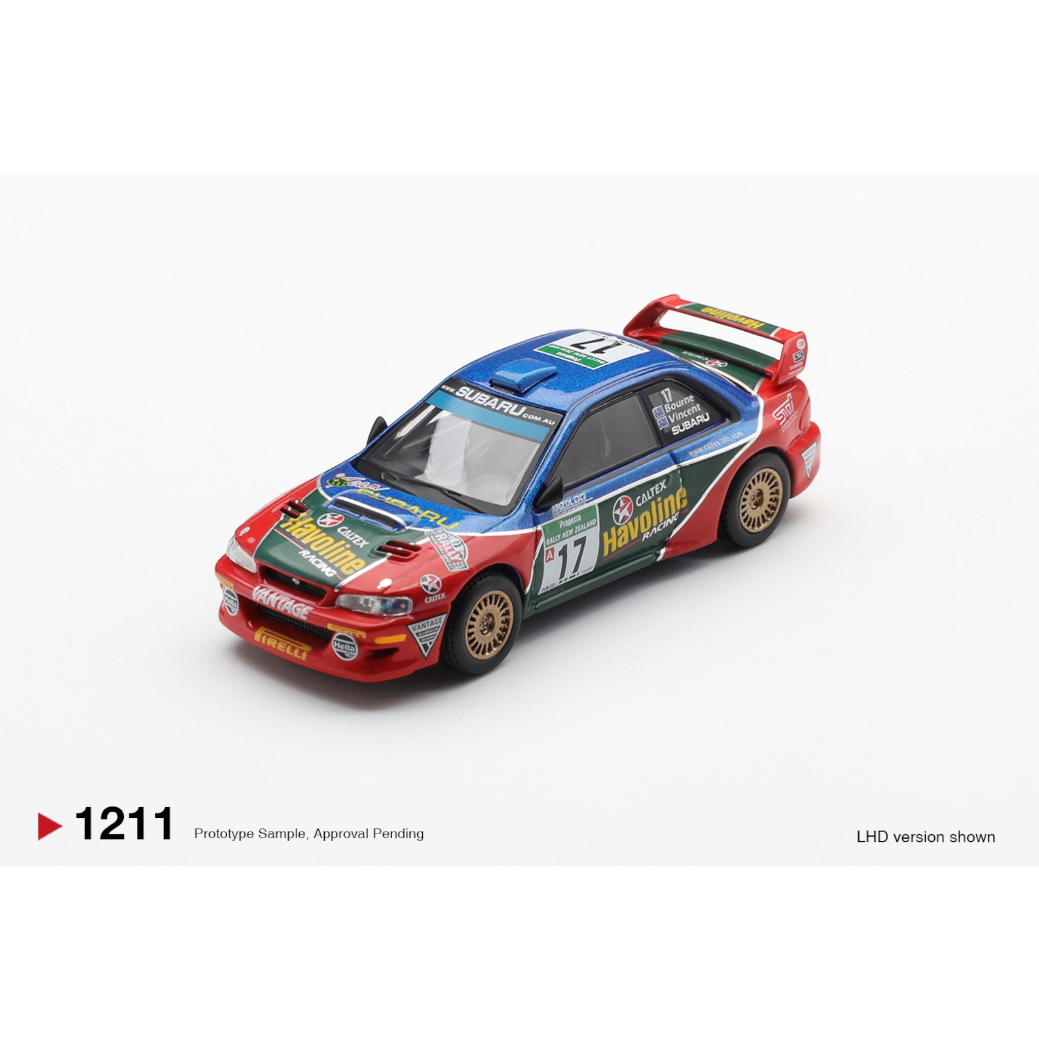 Mini GT - Pre-Order - Subaru Impreza WRC98 #17 2000 Rally New Zealand - MGT01211 (LHD)