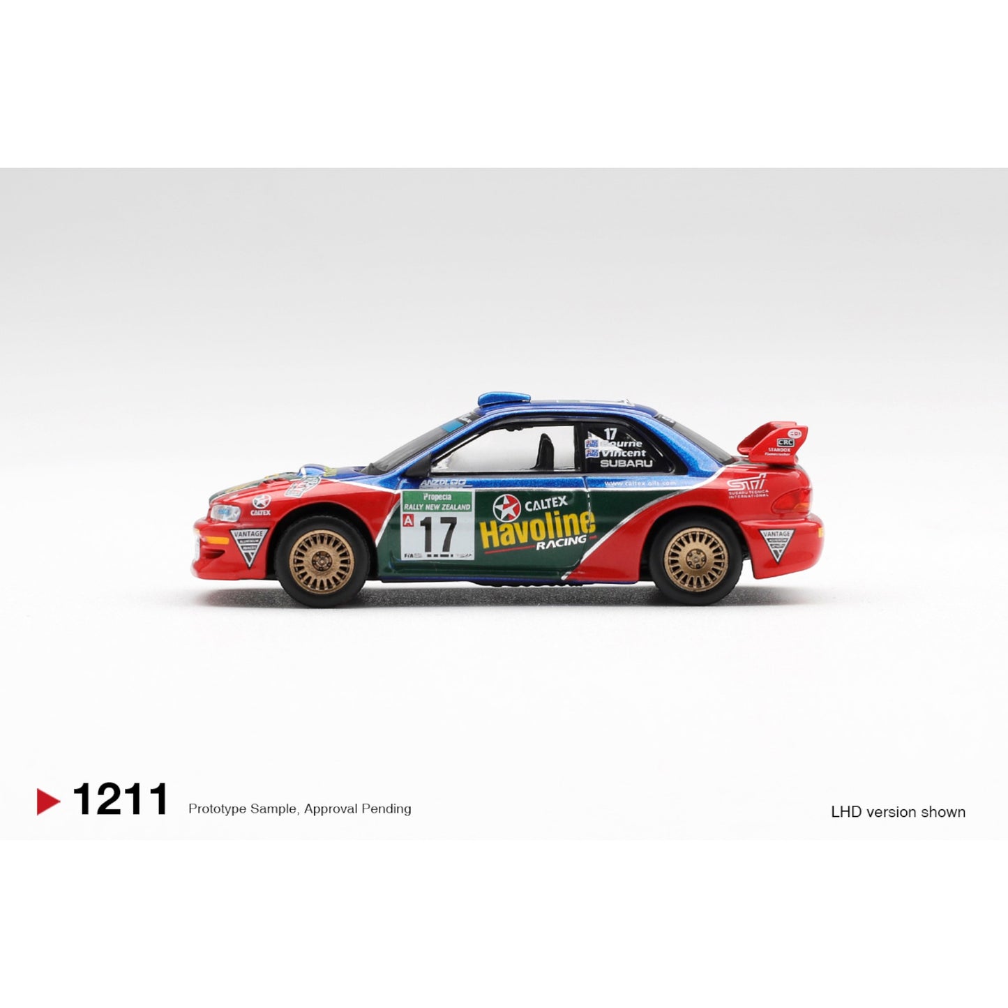 Mini GT - Pre-Order - Subaru Impreza WRC98 #17 2000 Rally New Zealand - MGT01211 (LHD)