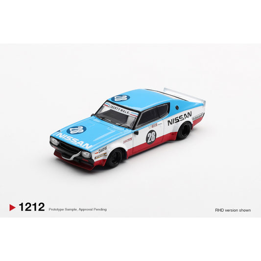 Mini GT - Pre-Order - Nissan Skyline Kenmeri Liberty Walk Nissan Racing '75 concept - MGT01212-BL Blister