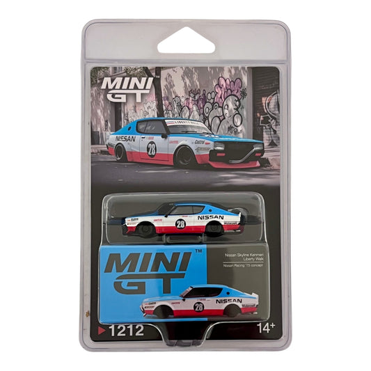 Mini GT - Nissan Skyline Kenmeri Liberty Walk Nissan Racing '75 concept - MGT01212-BL Blister