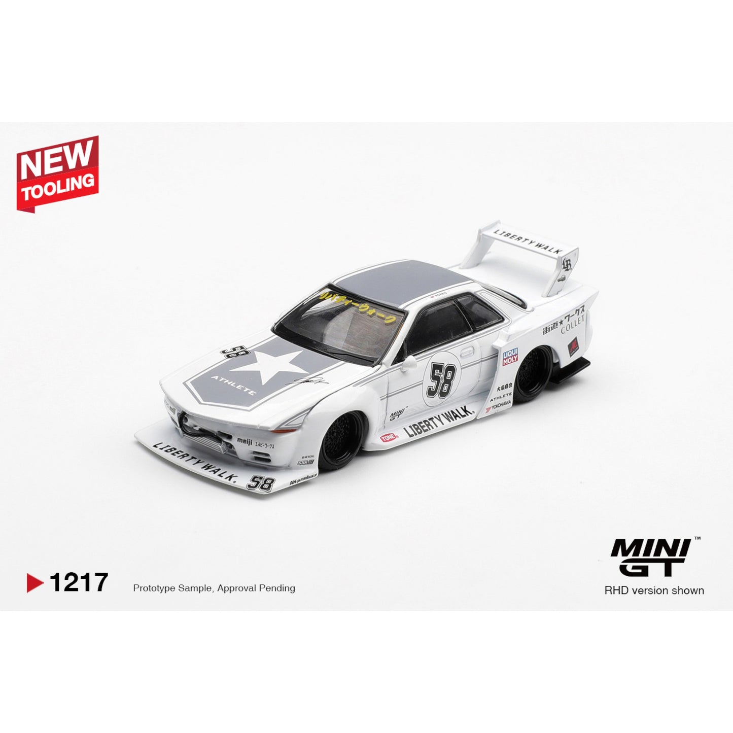 Mini GT - Pre-Order - Nissan GT-R32 LB-Kaido Works TAS 2025 - MGT01217 (RHD)