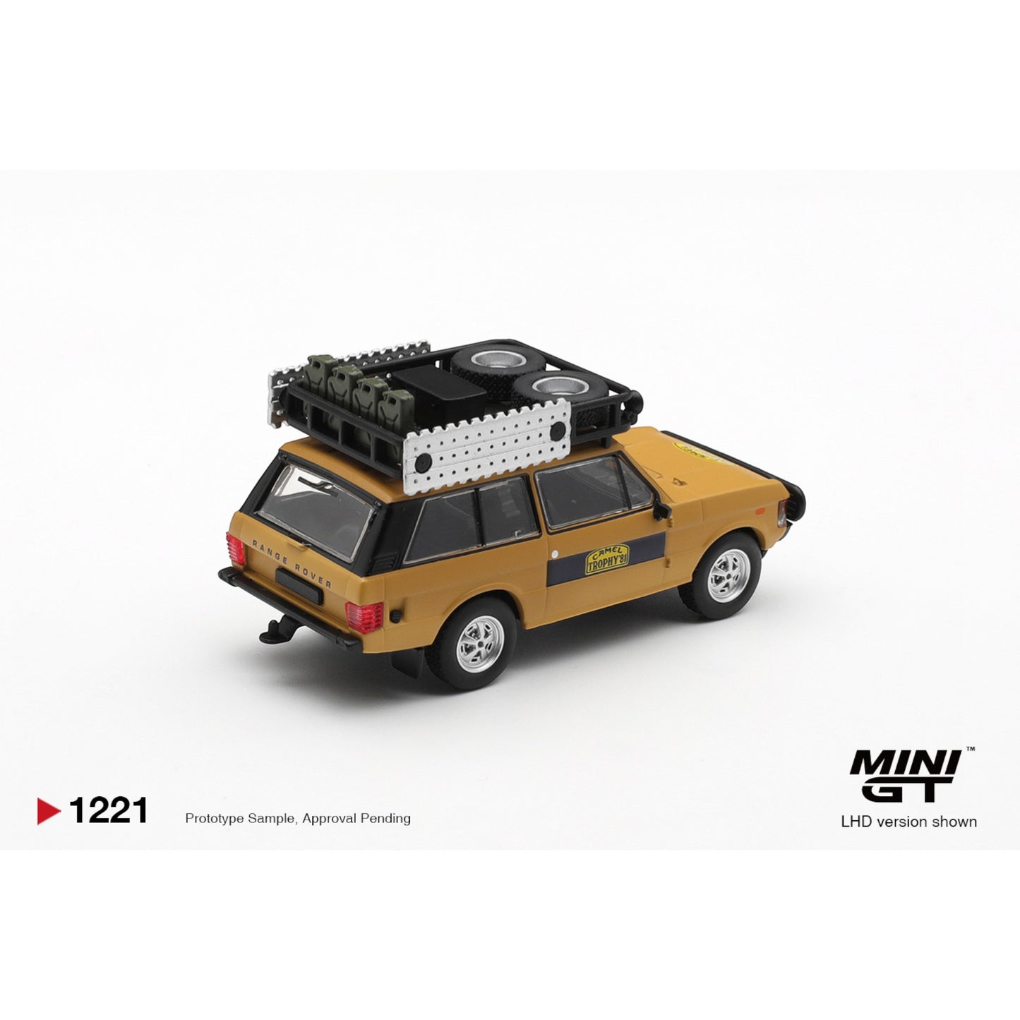 Mini GT - Pre-Order - Range Rover 1981 Camel Trophy Sumatra - MGT01221 (LHD)