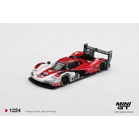 Mini GT - Pre-Order - Porsche 963 #7 Porsche Penske Motorsport 2025 IMSA Daytona 24 Hrs Winner - MGT01224-BL Blister