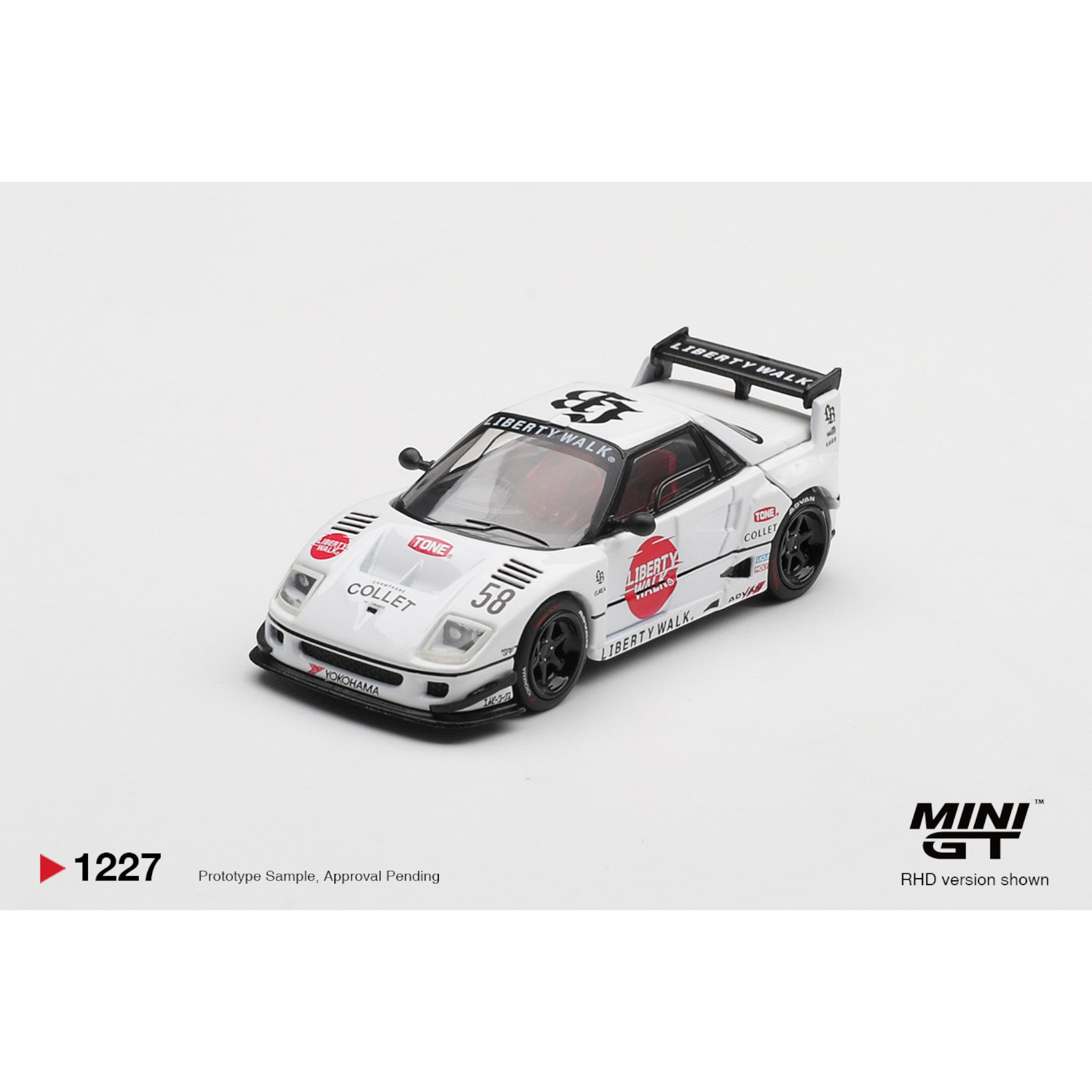Mini GT - Pre-Order - Mazda AZ-1 Liberty Walk LB40 LB-Hinomaru  - MGT01227 (RHD)