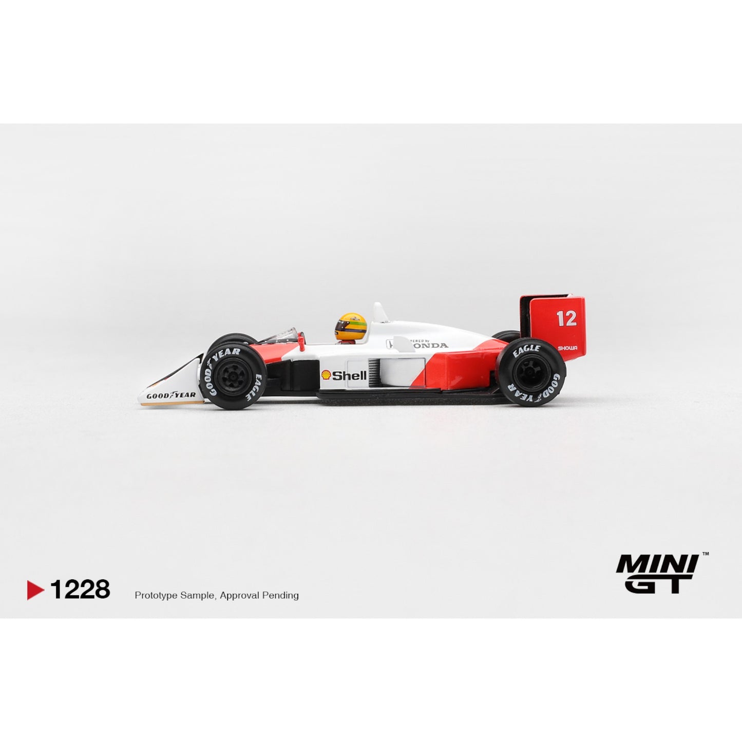 Mini GT - Pre-Order - McLaren MP4/4 #12 Ayrton Senna 1988 Canadian Grand Prix Winner - MGT01228 (LHD)