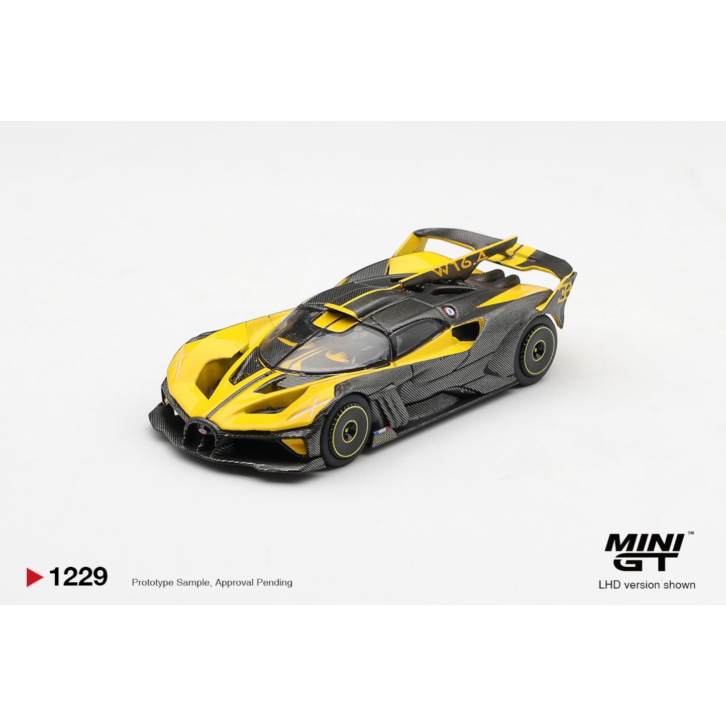 Mini GT - Pre-Order - Bugatti Bolide Yellow - MGT01229 (LHD)