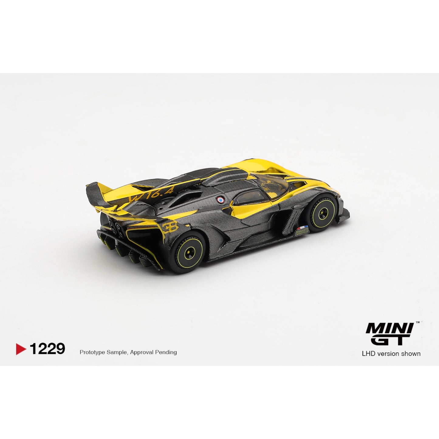 Mini GT - Pre-Order - Bugatti Bolide Yellow - MGT01229 (LHD)