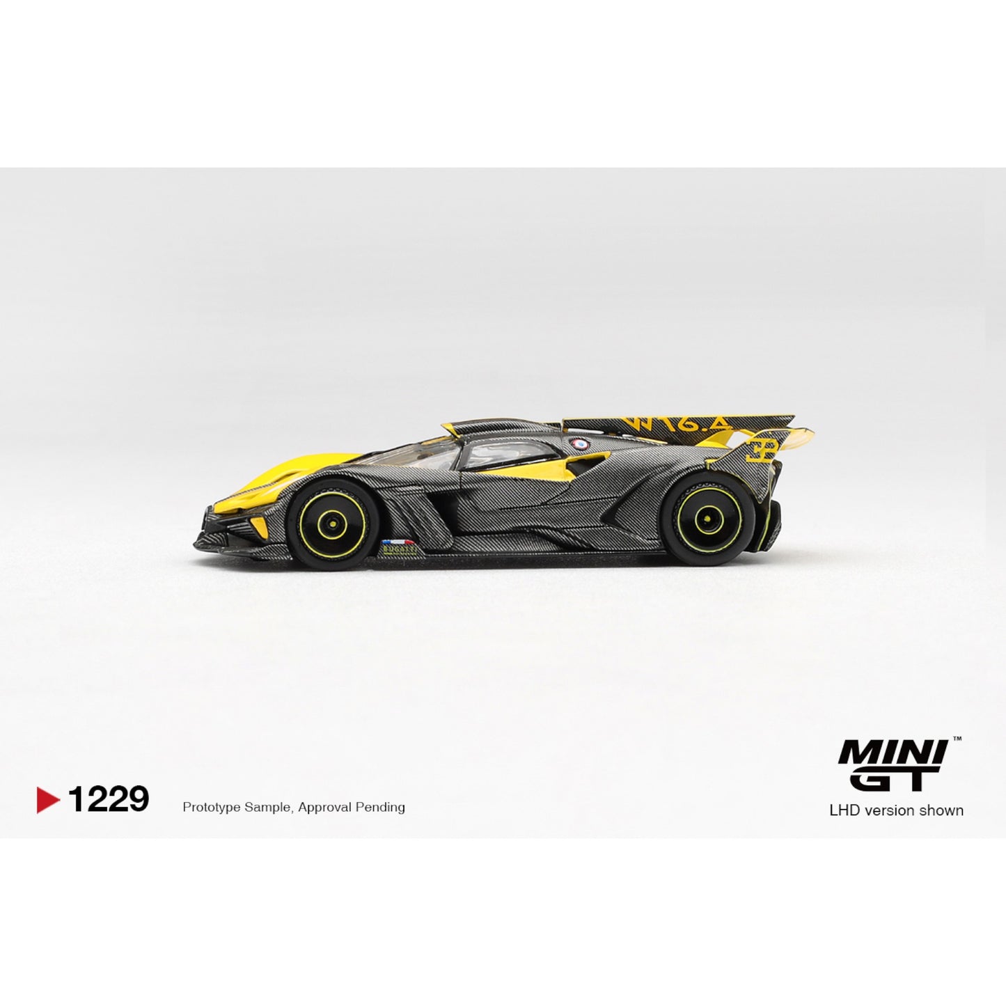 Mini GT - Pre-Order - Bugatti Bolide Yellow - MGT01229 (LHD)