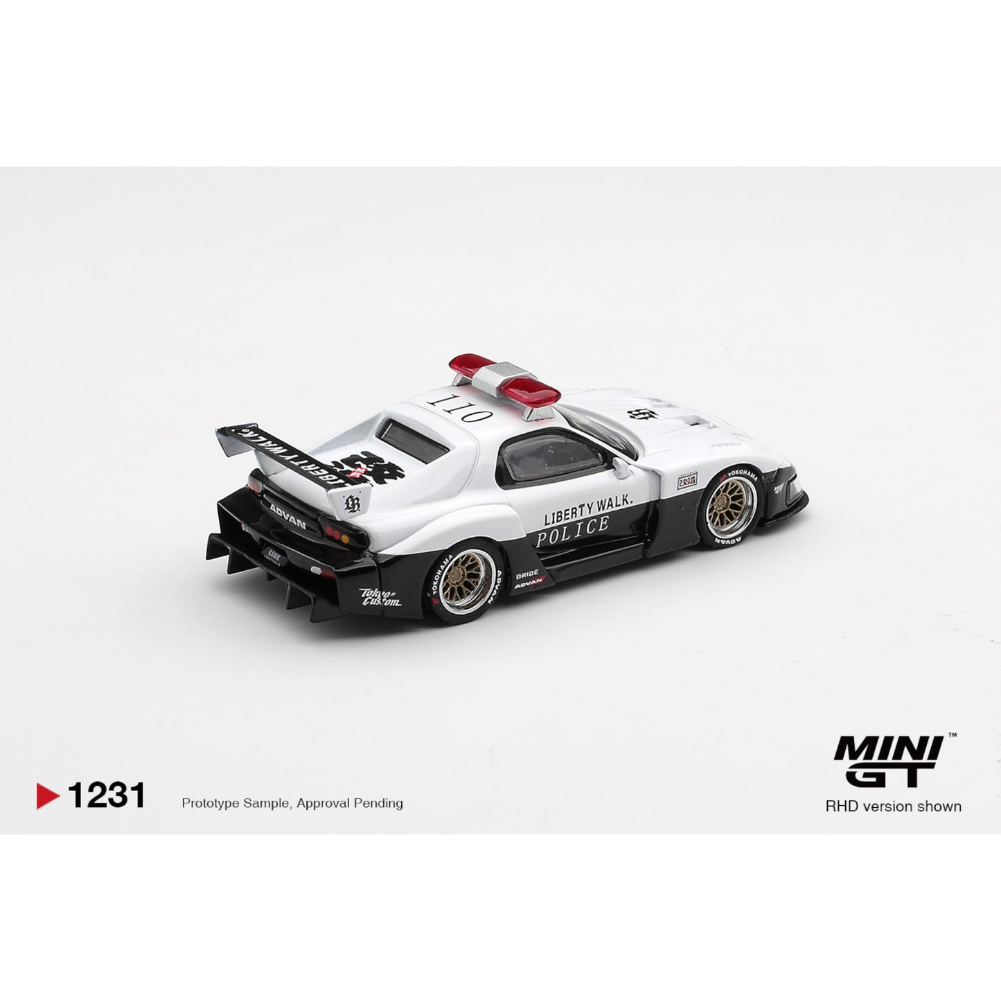 Mini GT - Pre-Order - MAZDA RX-7 LB-Super Silhouette Police - MGT01231 (RHD)