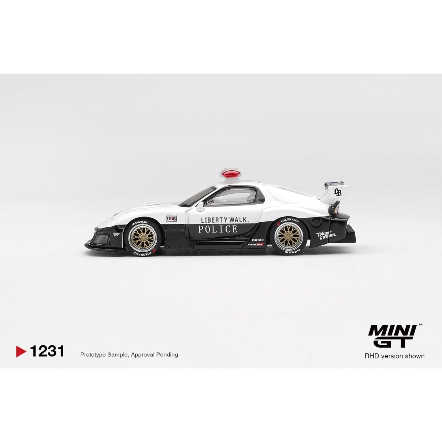 Mini GT - Pre-Order - MAZDA RX-7 LB-Super Silhouette Police - MGT01231 (RHD)