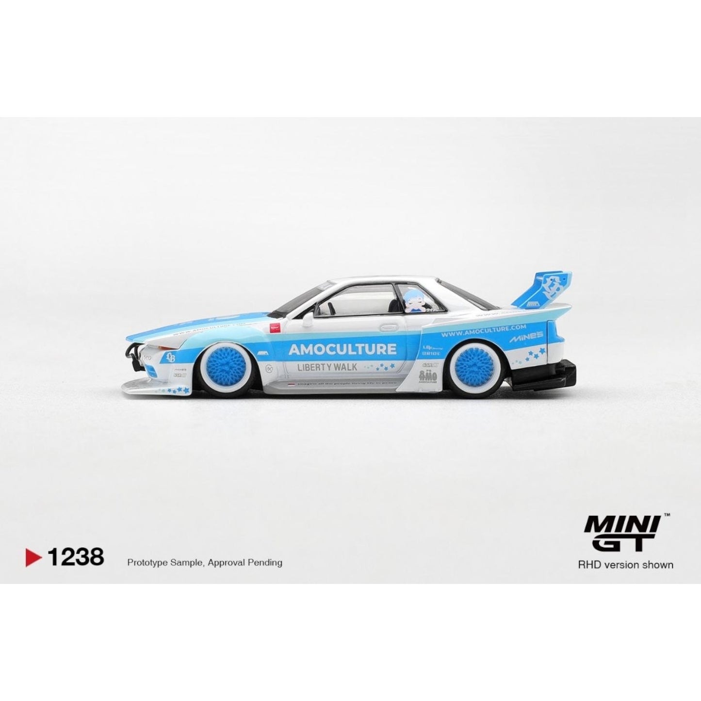 Mini GT - Pre-Order - Nissan Skyline GT-R (R32) LBWK Kaido Works AMOCULTURE - MGT01238 (RHD)