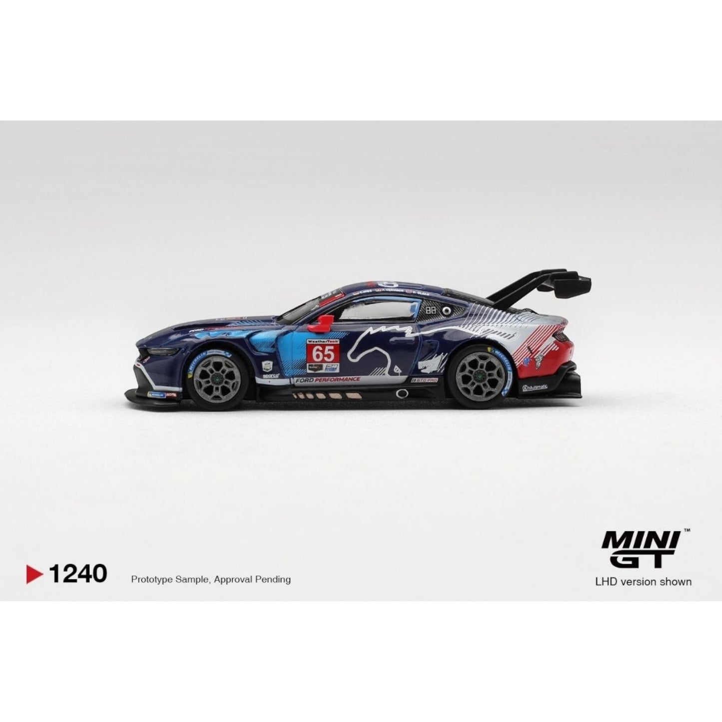 Mini GT - Pre-Order - Ford Mustang GT3 #65 Ford Multimatic Motorsports 2025 IMSA Daytona 24 Hrs Winner - MGT01240 (LHD)