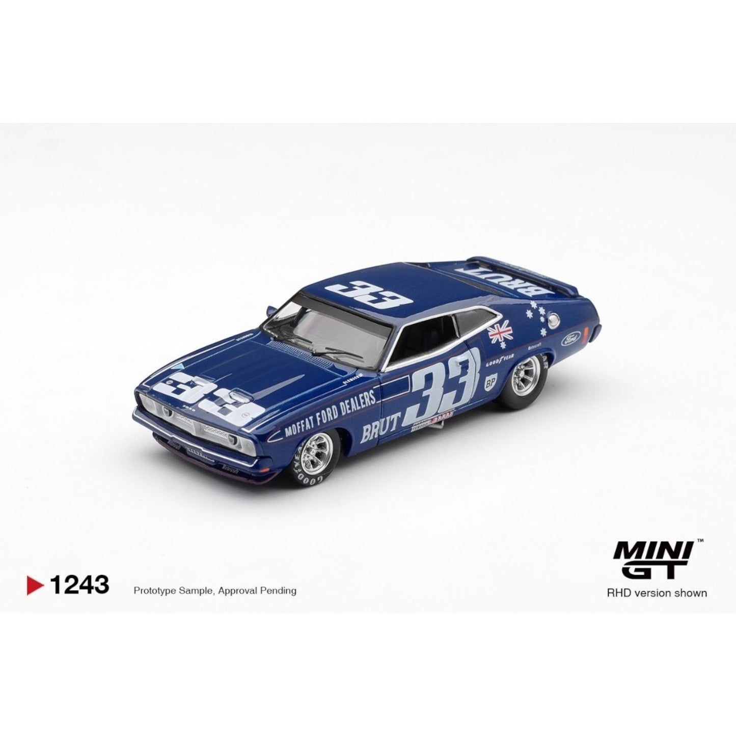 Mini GT - Pre-Order - Bathurst 1000 Australia Exclusive Ford XB Falcon GT - SET - MGT01243 + MGT01244