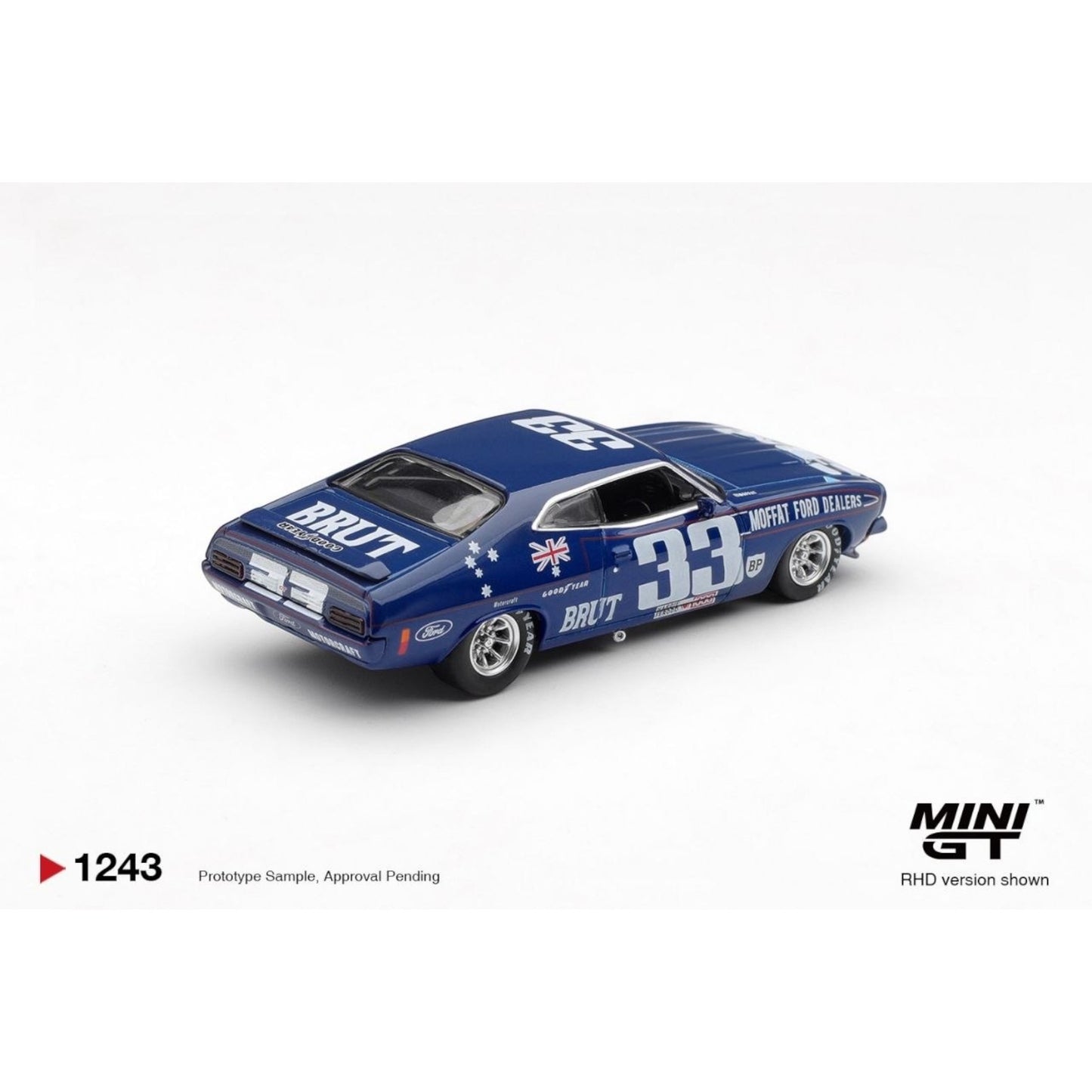 Mini GT - Pre-Order - Ford XB Falcon GT #33 1974 Bathurst 1000 Australia Exclusive - MGT01243 (RHD)