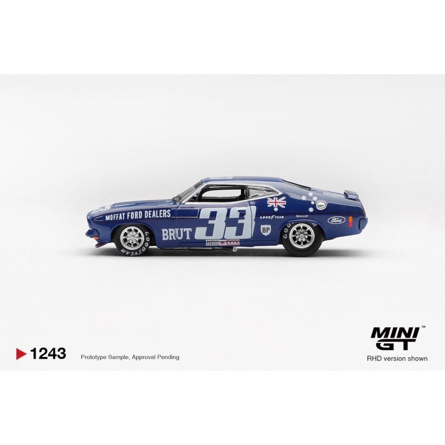 Mini GT - Pre-Order - Ford XB Falcon GT #33 1974 Bathurst 1000 Australia Exclusive - MGT01243 (RHD)