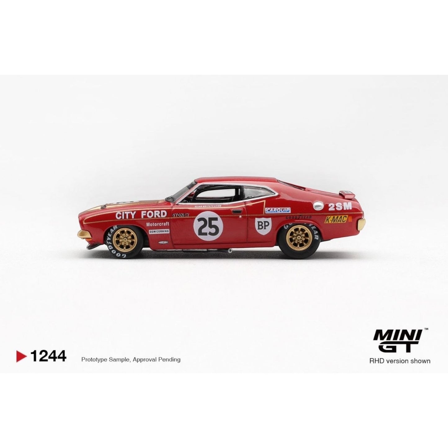Mini GT - Pre-Order - Ford XB Falcon GT #25 1975 Bathurst 1000 Australia Exclusive - MGT01244 (RHD)
