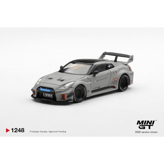Mini GT - Pre-Order - NISSAN LB-Silhouette WORKS GT 35GT-RR Ver.1 Matt Grey - MGT01248 (LHD)