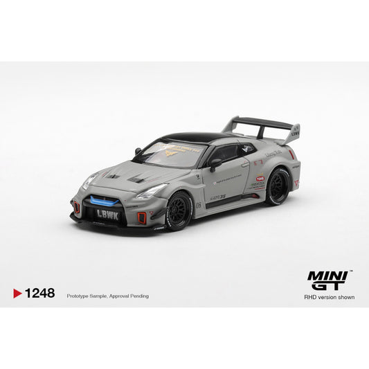 Mini GT - Pre-Order - NISSAN LB-Silhouette WORKS GT 35GT-RR Ver.1 Matt Grey - MGT01248-BL Blister
