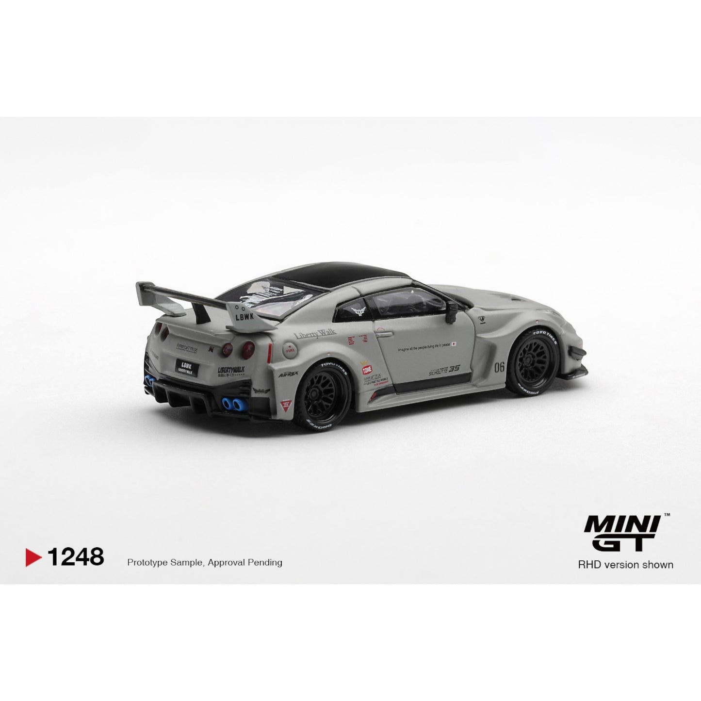 Mini GT - Pre-Order - NISSAN LB-Silhouette WORKS GT 35GT-RR Ver.1 Matt Grey - MGT01248 (LHD)