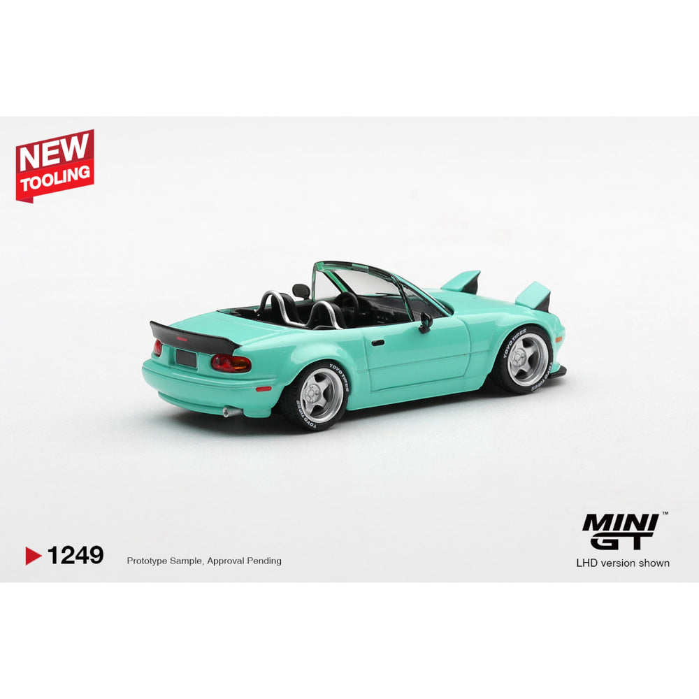 Mini GT - Pre-Order - Mazda MX-5 (NA) Pandem Mint Green - MGT01249 (LHD)