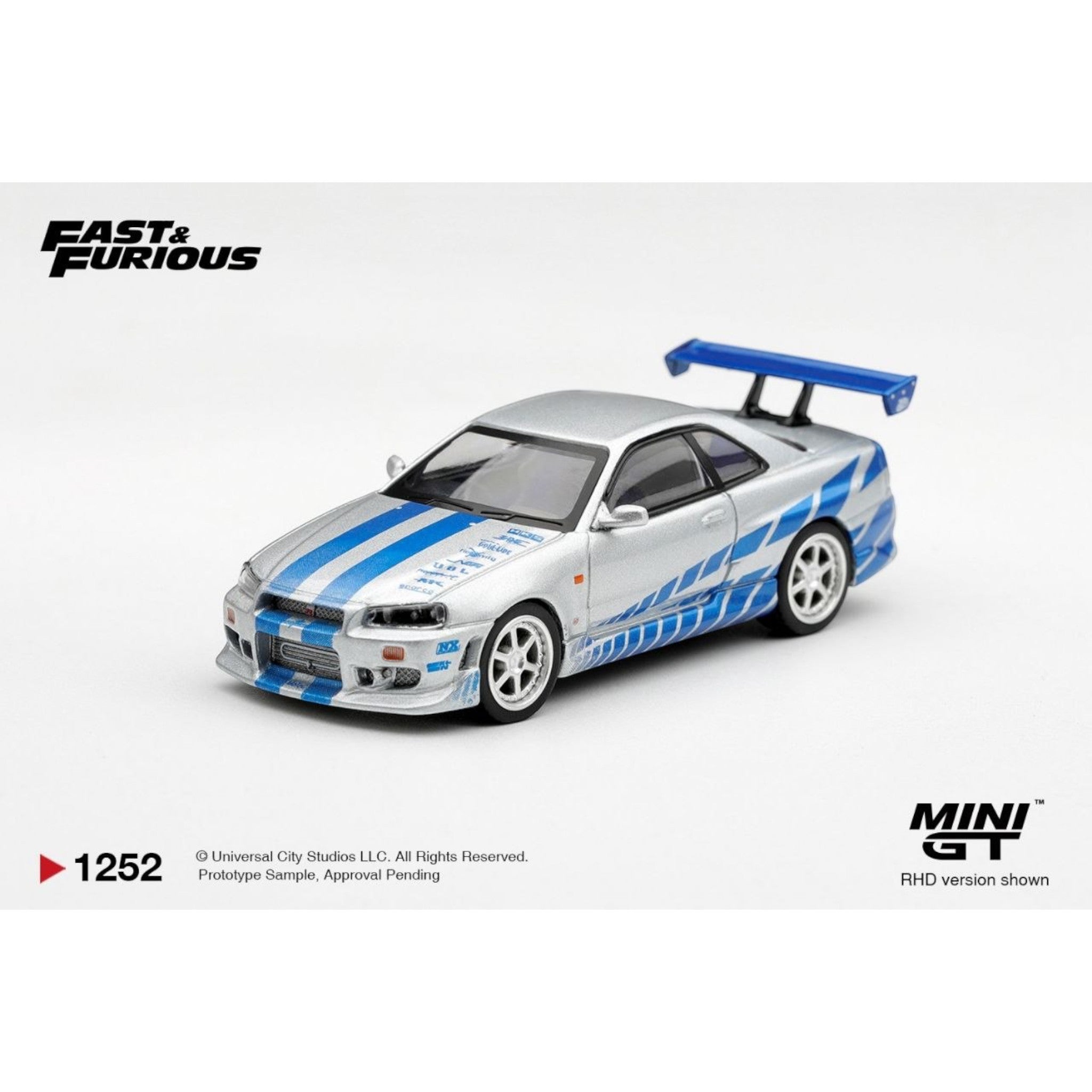 Mini GT - Pre-Order - Nissan Skyline GT-R C-West “2 Fast 2 Furious” Brian O’Conner - MGT01252-BL