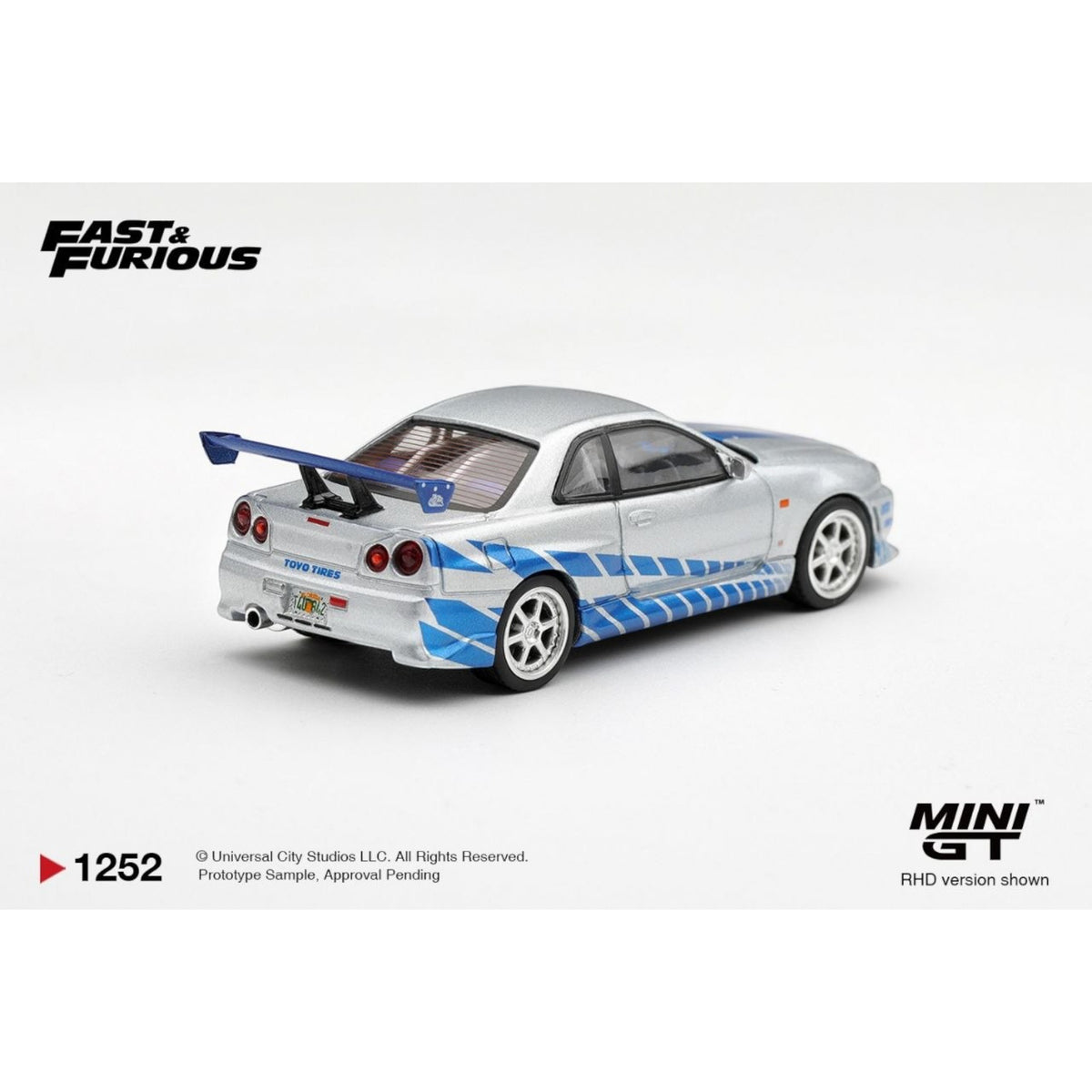 Mini GT - Pre-Order - Nissan Skyline GT-R C-West “2 Fast 2 Furious” Brian O’Conner - MGT01252-BL