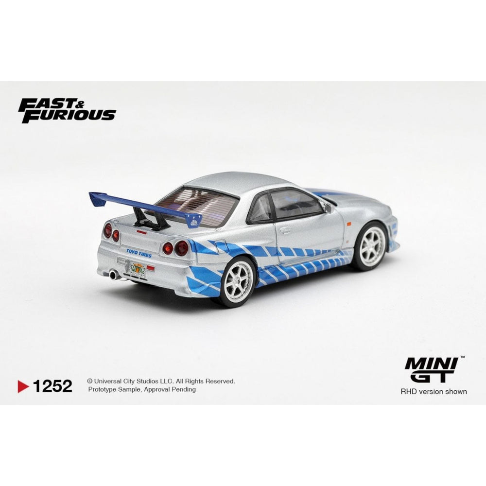 Mini GT - Pre-Order - Nissan Skyline GT-R C-West “2 Fast 2 Furious” Brian O’Conner - MGT01252-BL