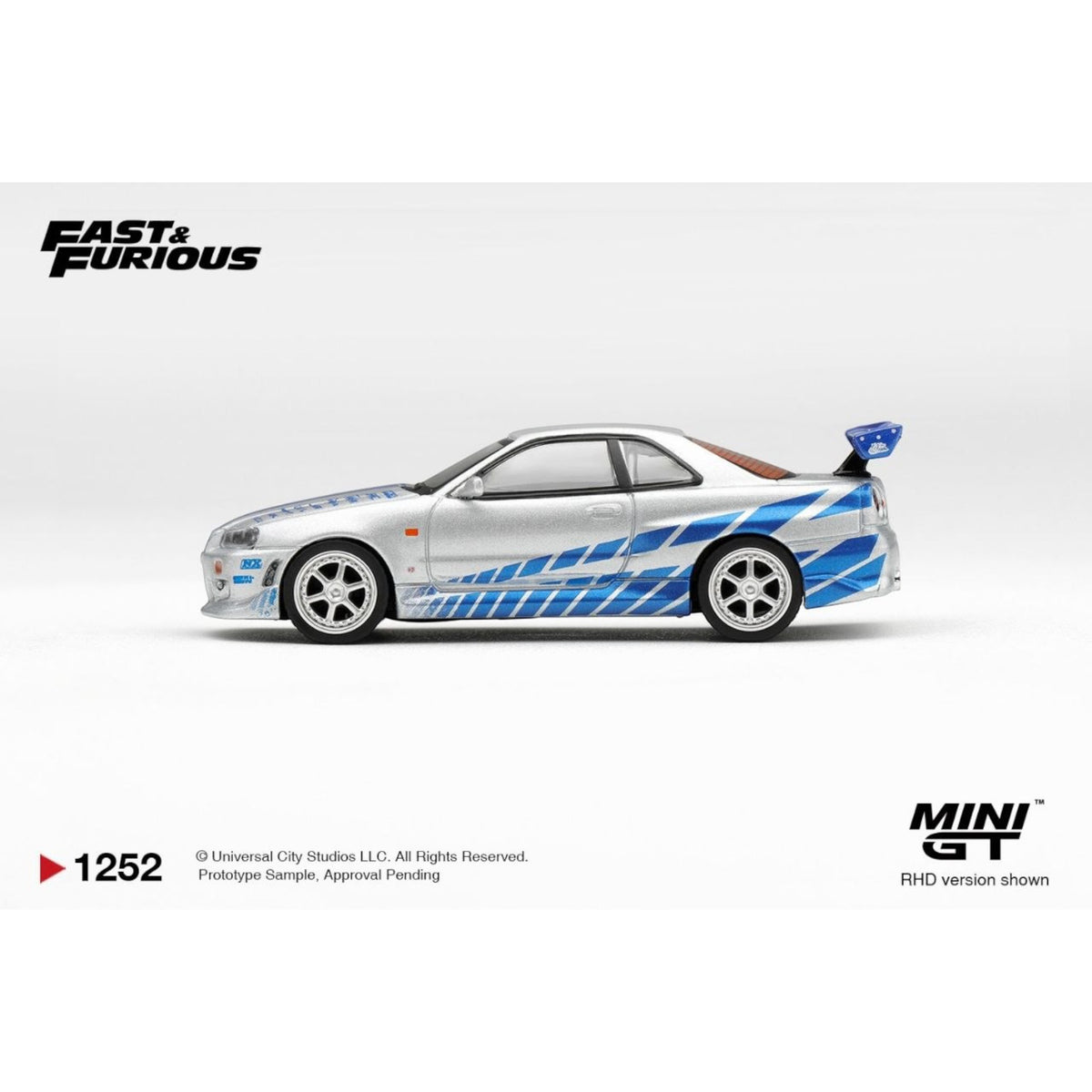 Mini GT - Pre-Order - Nissan Skyline GT-R C-West “2 Fast 2 Furious” Brian O’Conner - MGT01252-BL