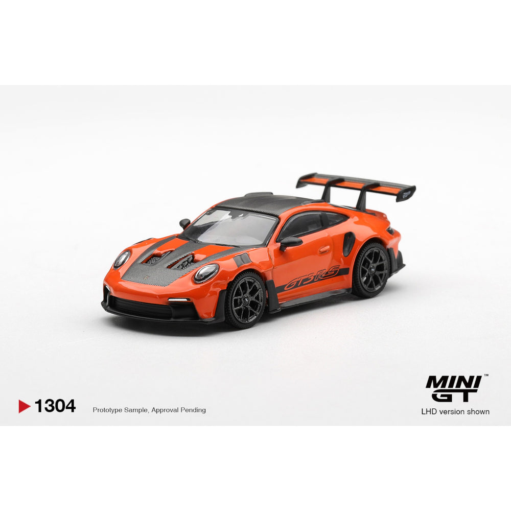 Mini GT - Pre-Order - Porsche 911 (992) GT3 RS  Weissach Package Gulf Orange - MGT01304 (LHD)
