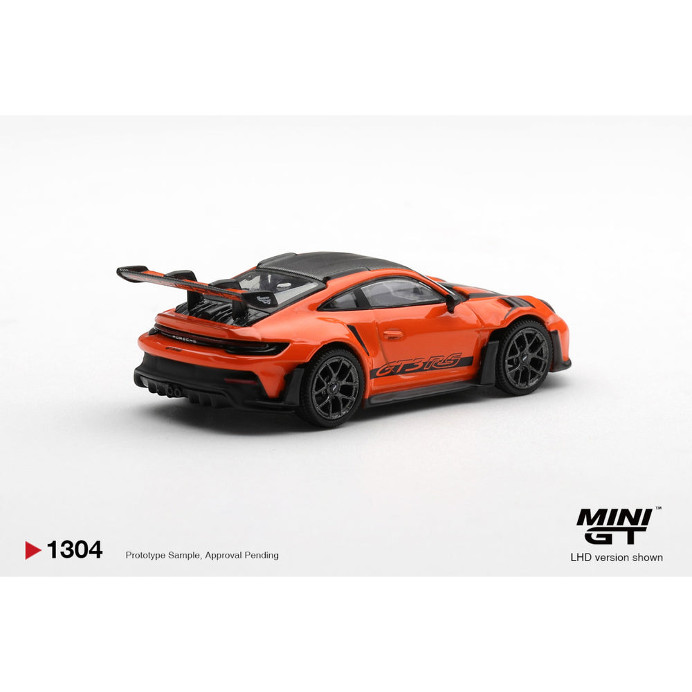 Mini GT - Pre-Order - Porsche 911 (992) GT3 RS  Weissach Package Gulf Orange - MGT01304 (LHD)