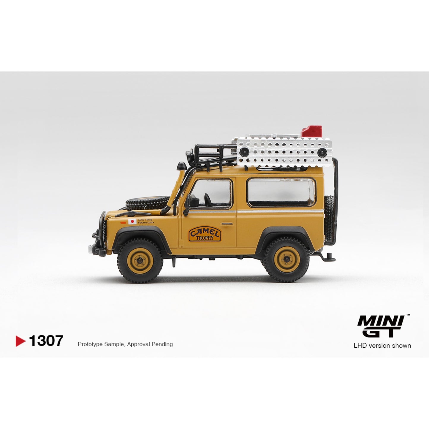 Mini GT - Pre-Order - Land Rover Defender 90 1985 Camel Trophy Borneo Team Japan - MGT01307 (LHD)