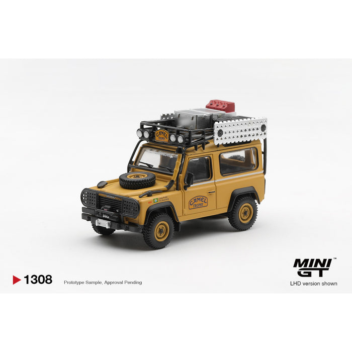 Mini GT - Pre-Order - Land Rover Defender 90 1985 Camel Trophy Borneo Team Brazil - MGT01308 (LHD)