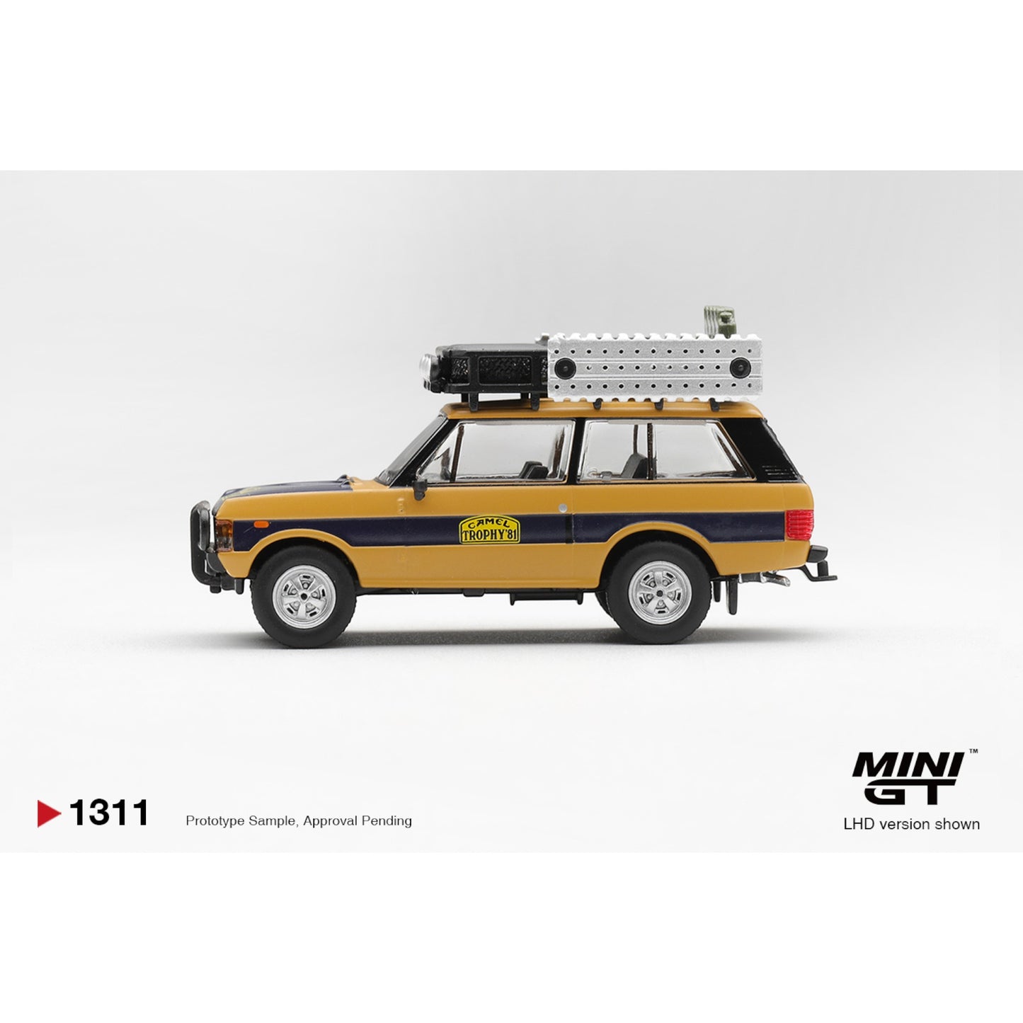 Mini GT - Pre-Order - Range Rover 1981 Camel Trophy Sumatra N.Sudmann & F.Hofmann - MGT01311 (LHD)