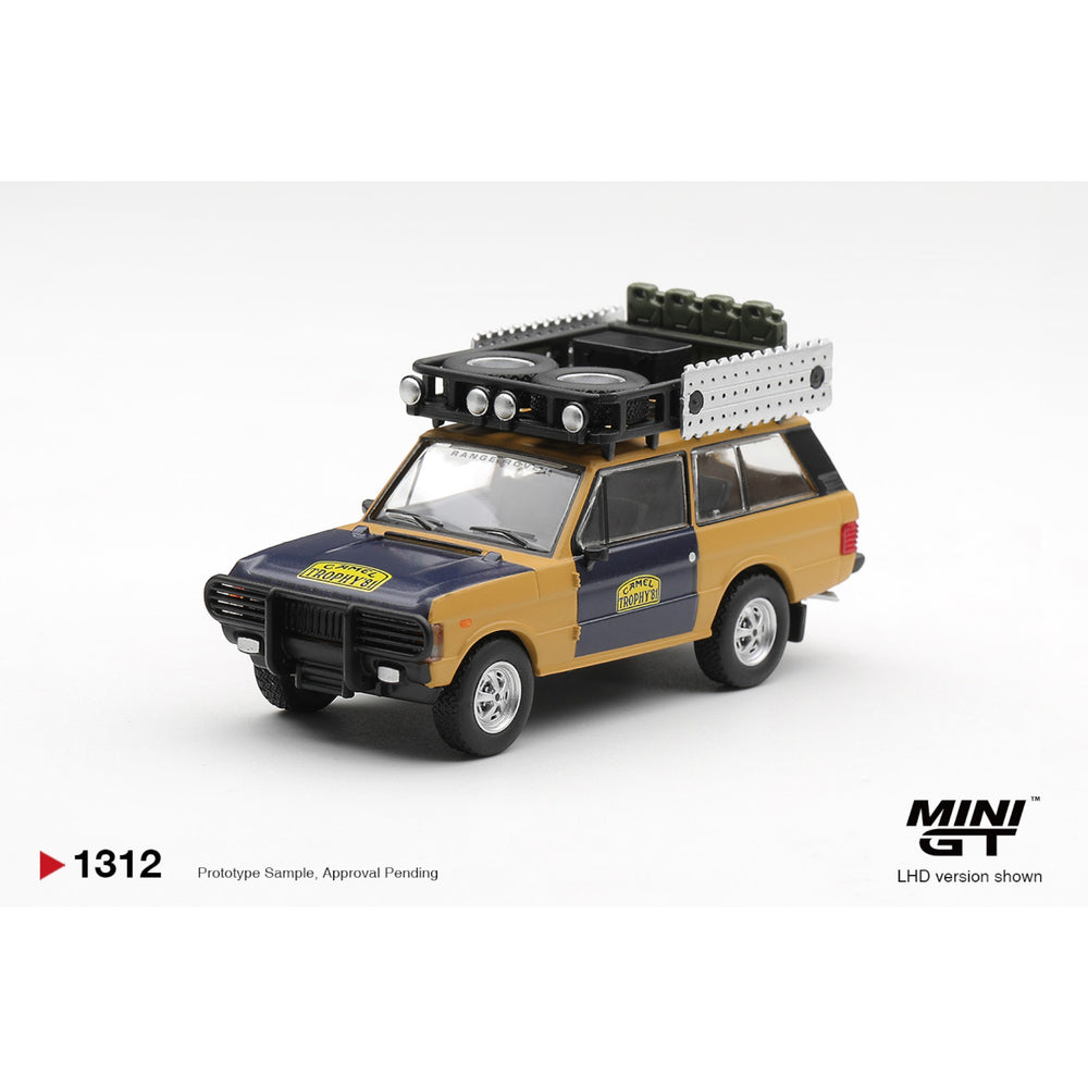 Mini GT - Pre-Order - Range Rover 1981 Camel Trophy Sumatra H.Fischer & W.Bays - MGT01312 (LHD)