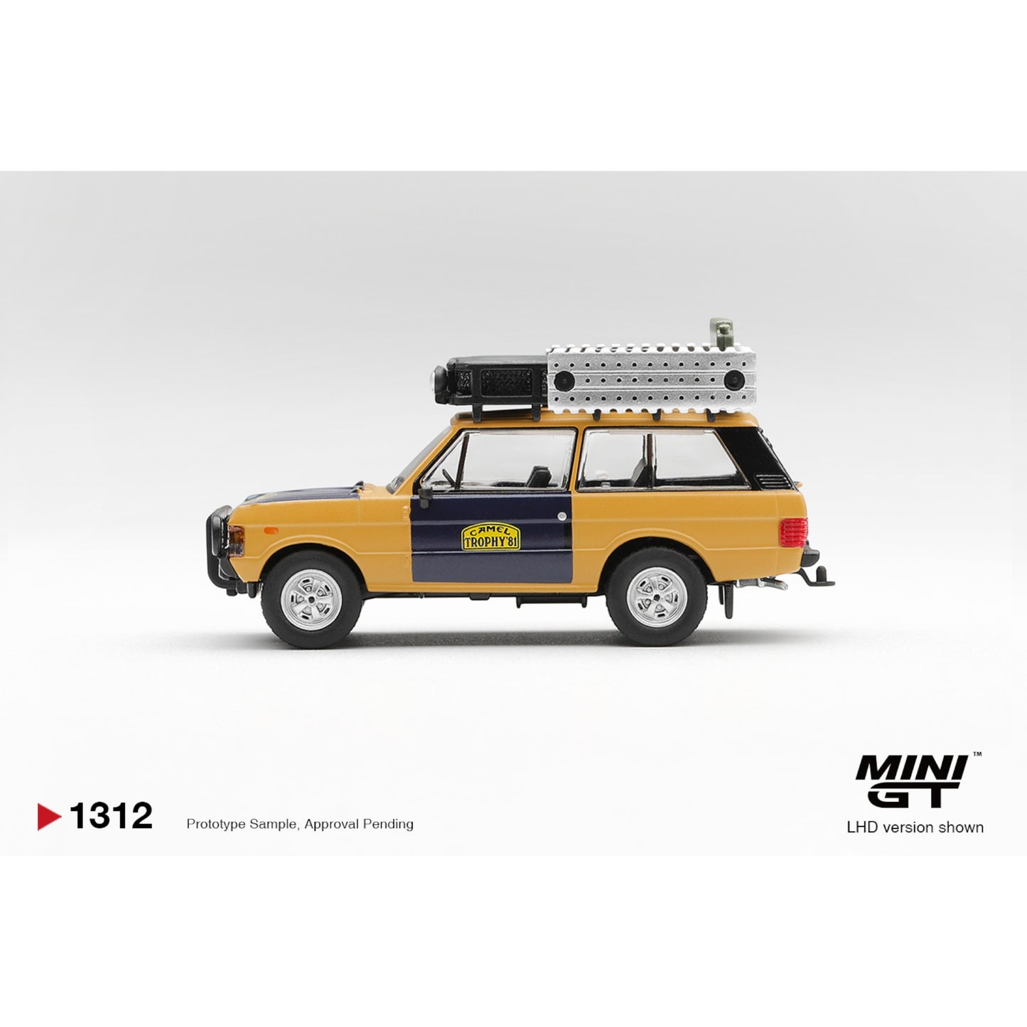 Mini GT - Pre-Order - Range Rover 1981 Camel Trophy Sumatra H.Fischer & W.Bays - MGT01312 (LHD)