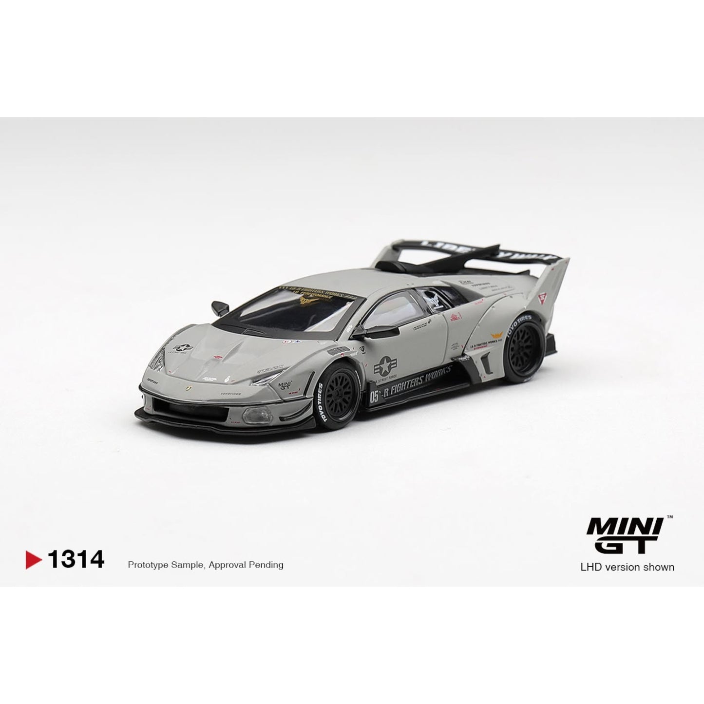 Mini GT - Pre-Order - Lamborghini LB-Silhouette WORKS MURCIELAGO GT Evo Fighter - MGT01314 (LHD)