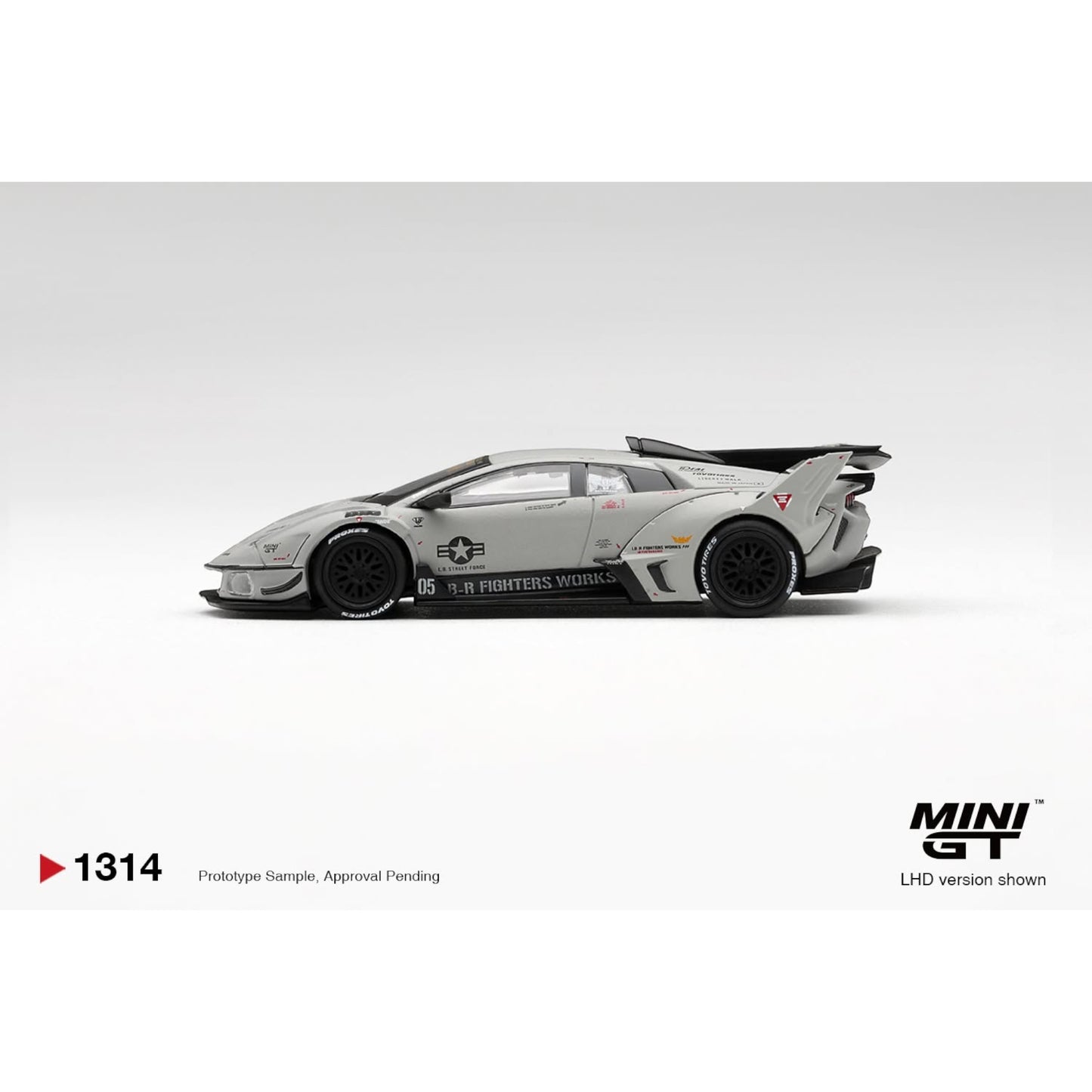 Mini GT - Pre-Order - Lamborghini LB-Silhouette WORKS MURCIELAGO GT Evo Fighter - MGT01314 (LHD)
