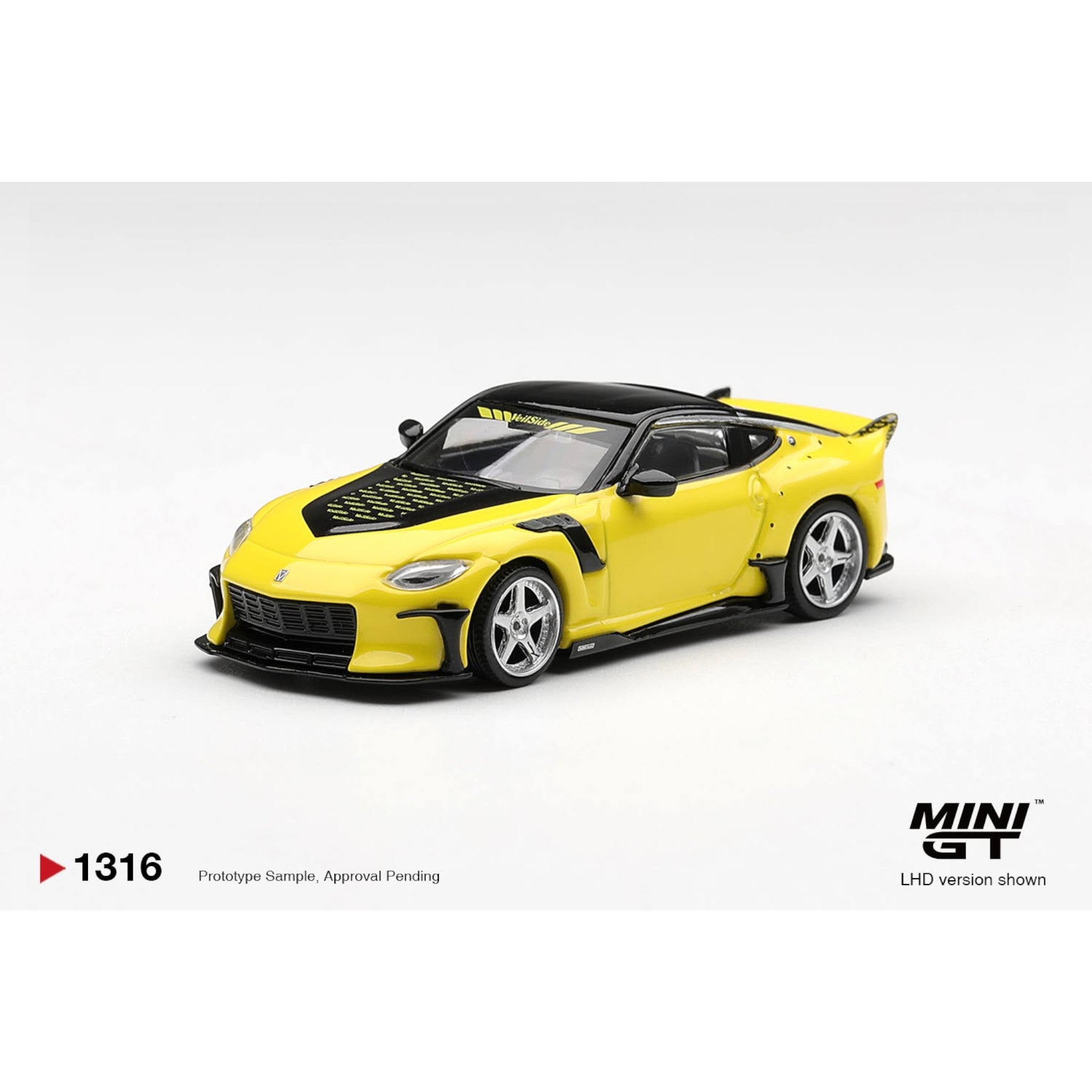 Mini GT - Pre-Order - Nissan Z VeilSide FFZ400 Ikazuchi Yellow - MGT01316 (LHD)