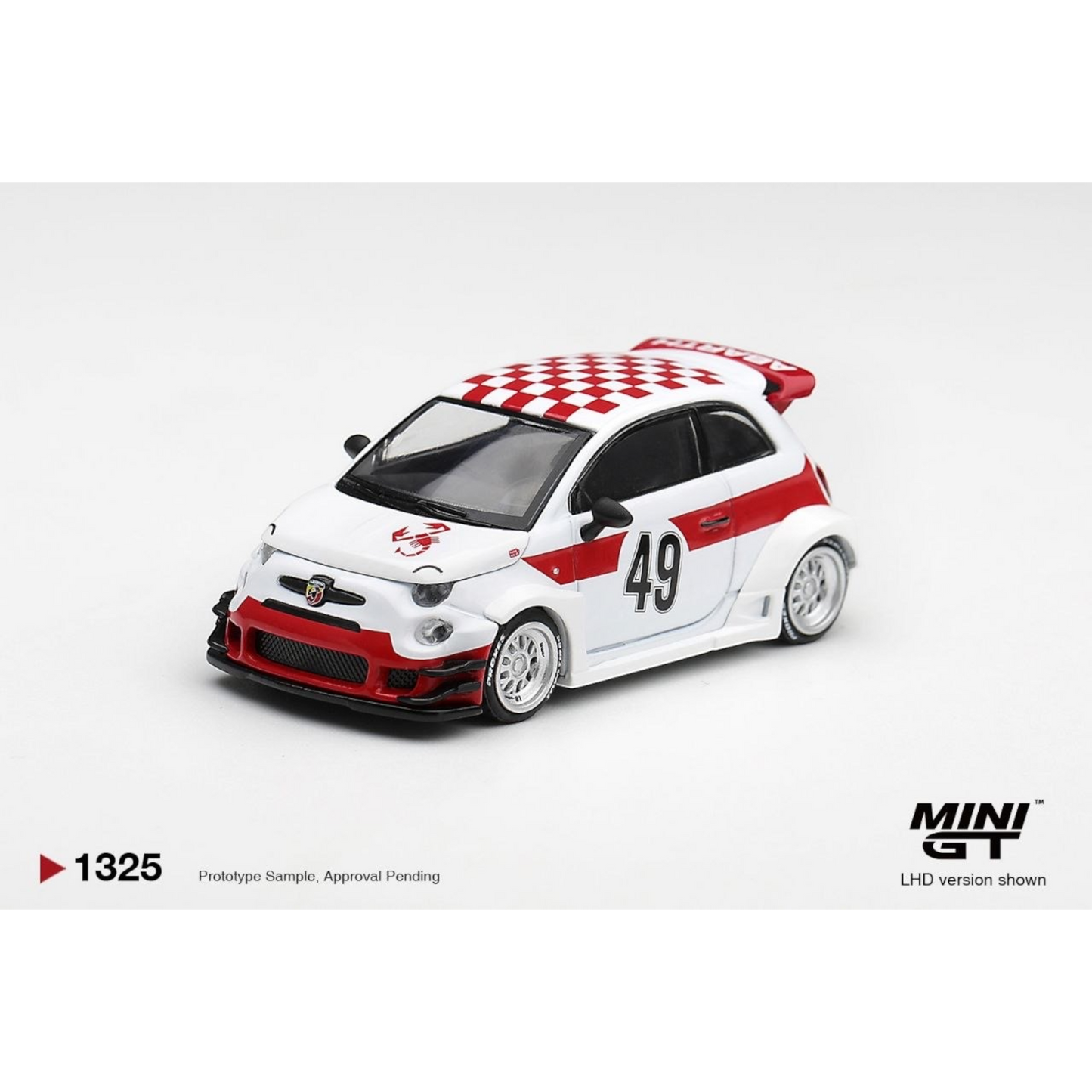 Mini GT - Pre-Order - Abarth 595 LB-WORKS x Abas Works 1000 TC Tribute - MGT01325 (LHD)