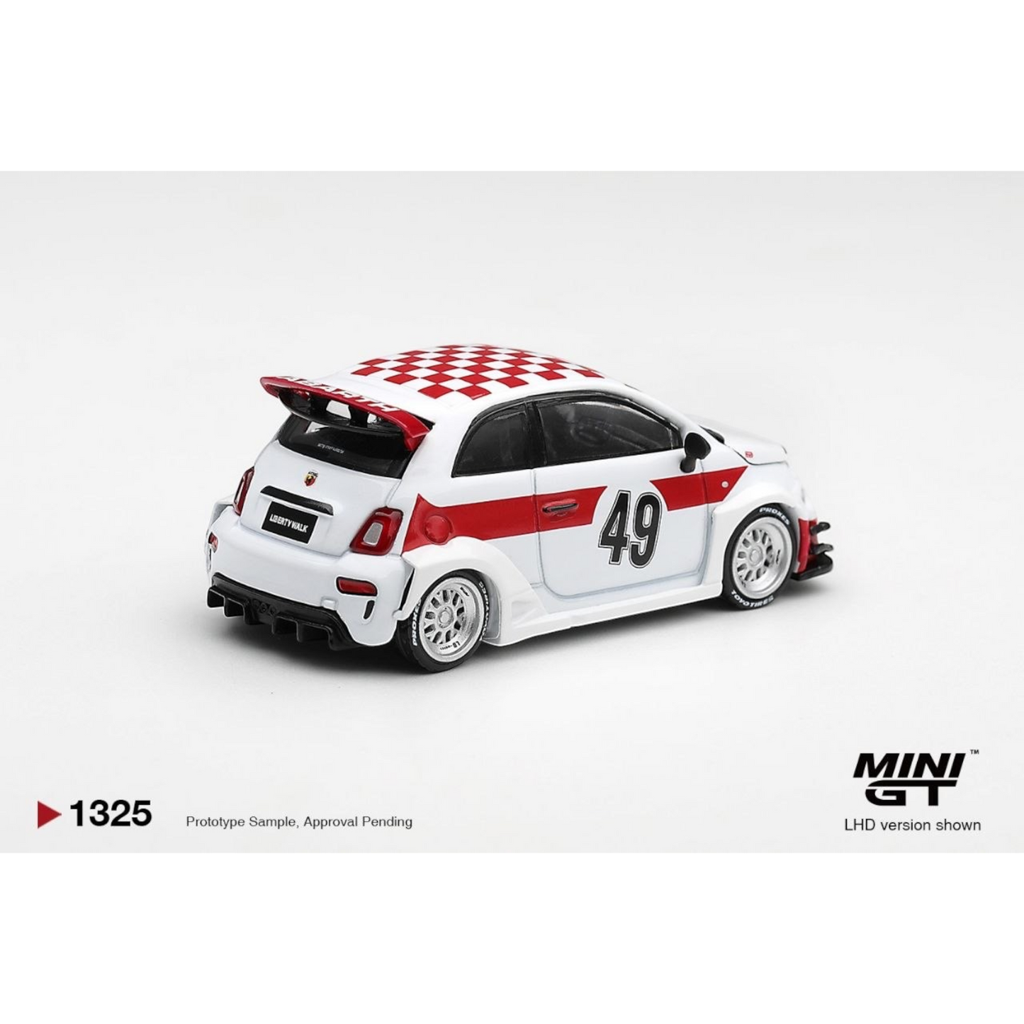 Mini GT - Pre-Order - Abarth 595 LB-WORKS x Abas Works 1000 TC Tribute - MGT01325 (LHD)