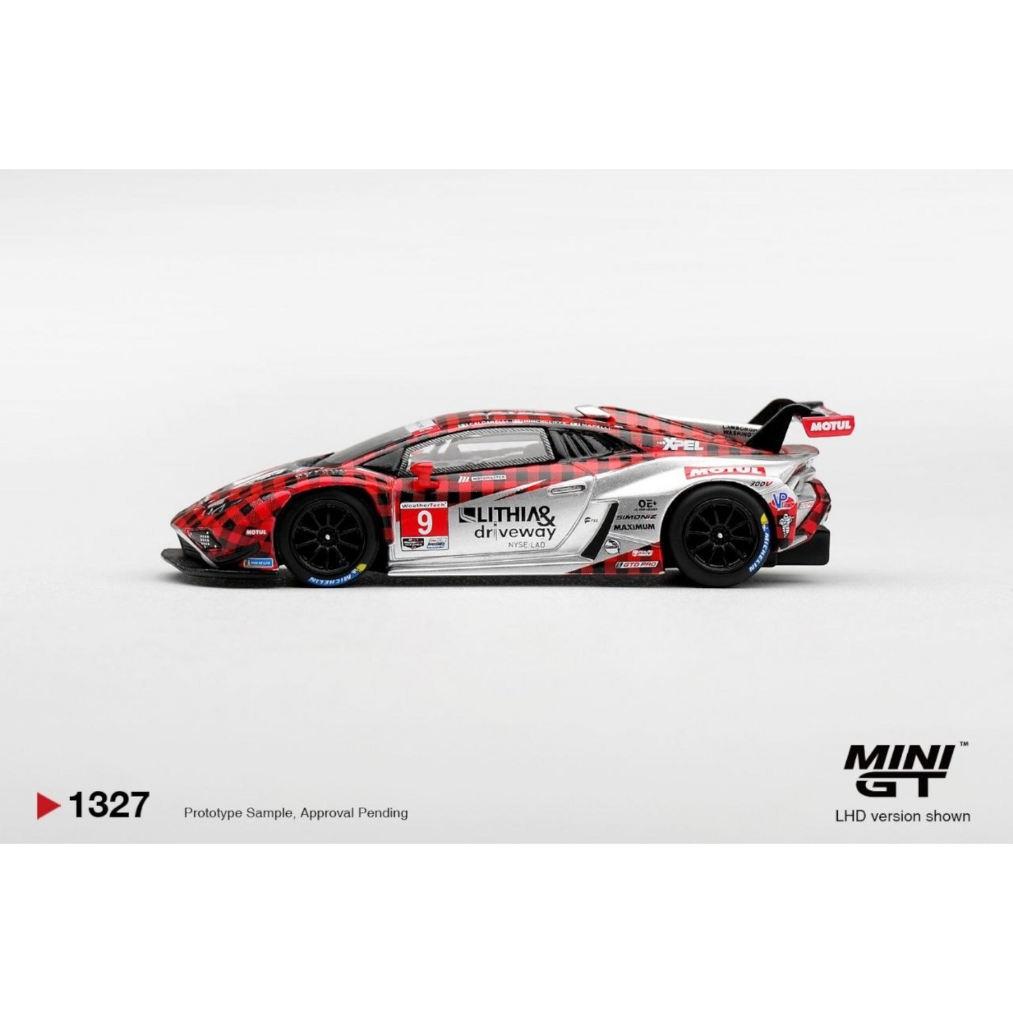 Mini GT - Pre-Order - Lamborghini Huracan GT3 EVO2 #9 Pfaff Motorsports 2025 IMSA WeatherTech GTD Pro - MGT01327 (LHD)