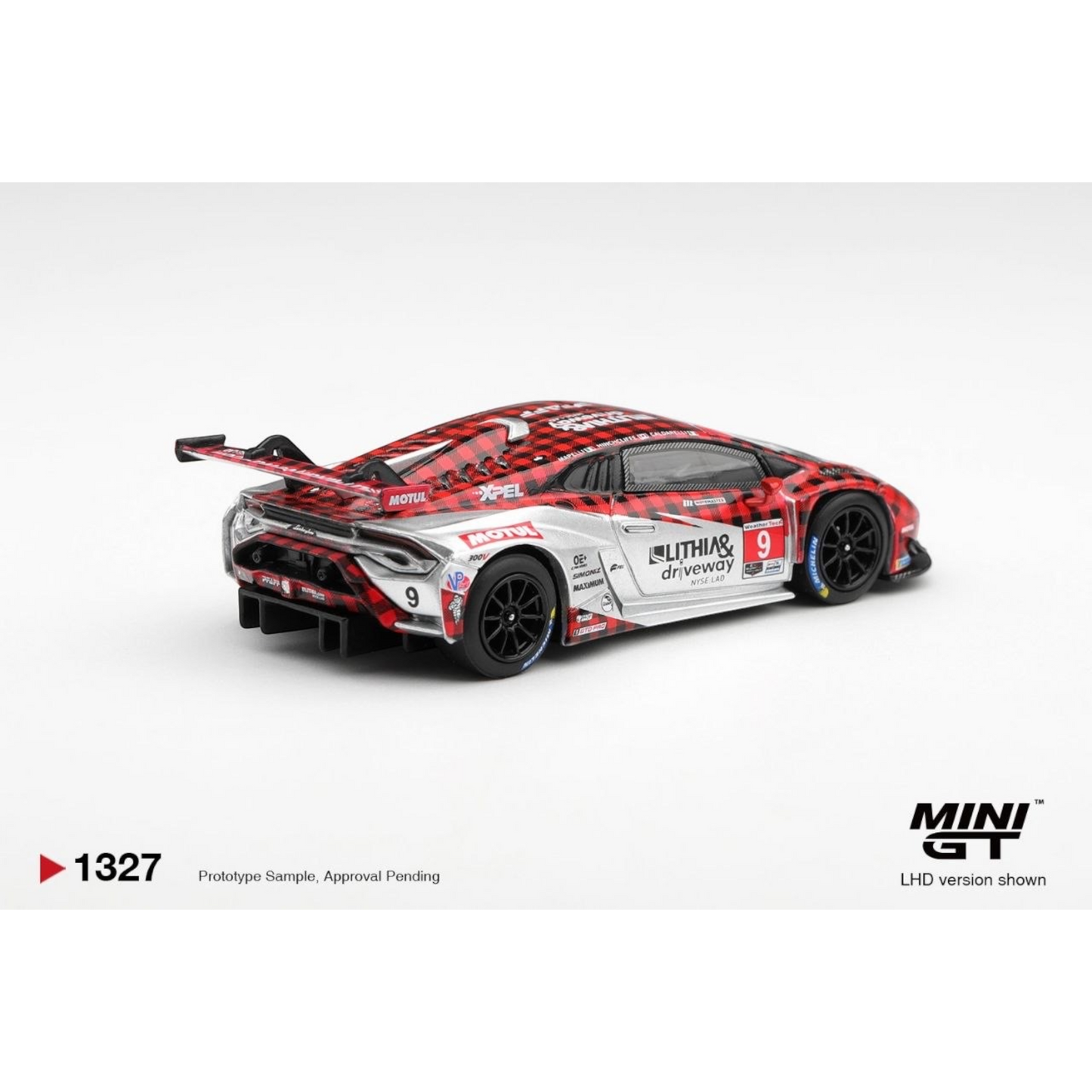 Mini GT - Pre-Order - Lamborghini Huracan GT3 EVO2 #9 Pfaff Motorsports 2025 IMSA WeatherTech GTD Pro - MGT01327 (LHD)