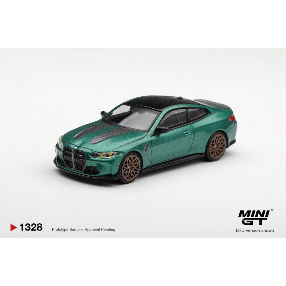 Mini GT - Pre-Order - BMW M4 CS Frozen Isle of Man Green Metallic - MGT01328 (LHD)