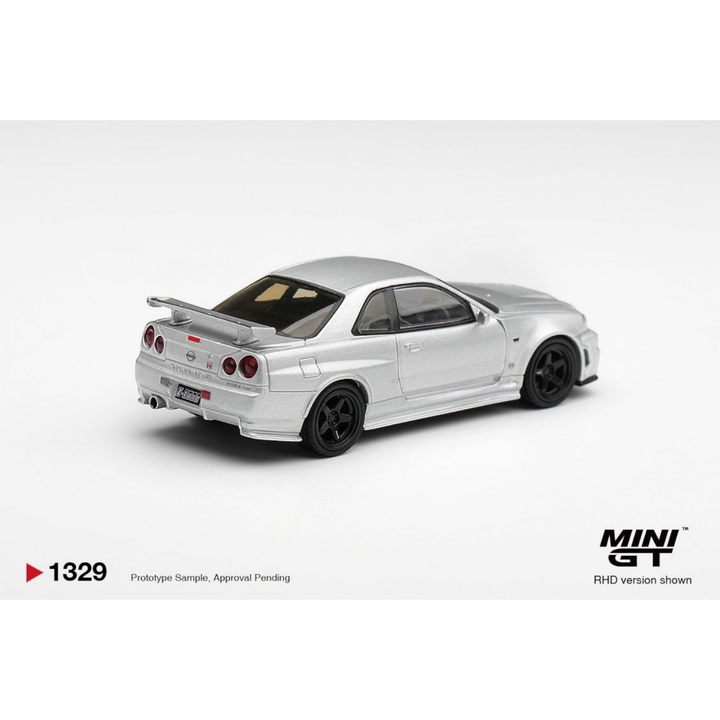 Mini GT - Pre-Order - Nissan NISMO R34GT-R Z-tune Z-Tune Silver - MGT01329 (LHD)