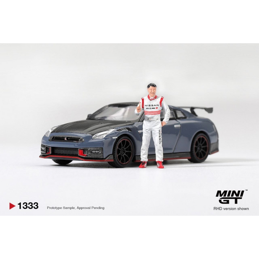 Mini GT - Pre-Order - Nissan GT-R Nismo 2024 Tsukuba Production Car Lap Record W/ Matsuda Figure Tsugio Matsuda Collection - MGT01333 (RHD)