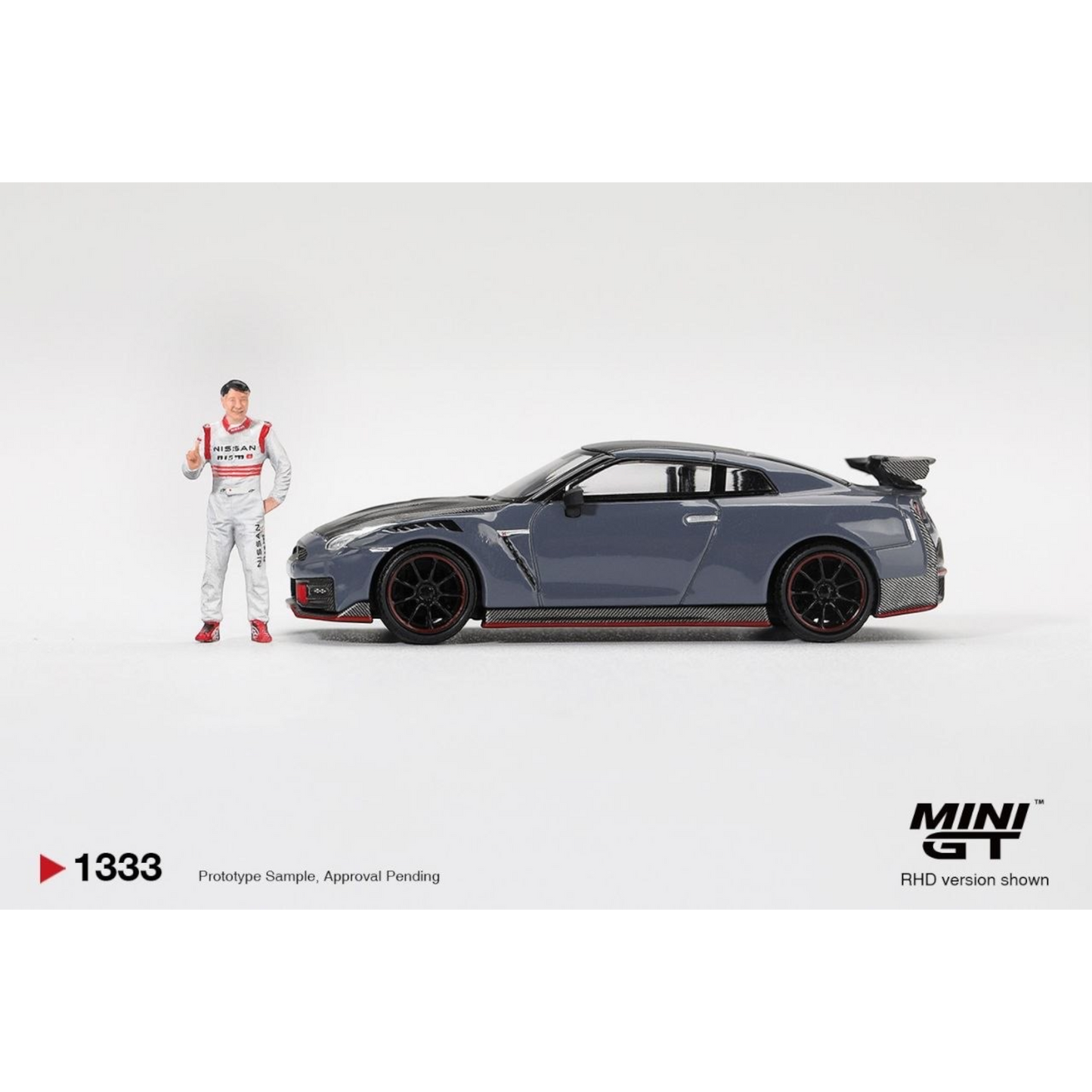 Mini GT - Pre-Order - Nissan GT-R Nismo 2024 Tsukuba Production Car Lap Record W/ Matsuda Figure Tsugio Matsuda Collection - MGT01333 (RHD)