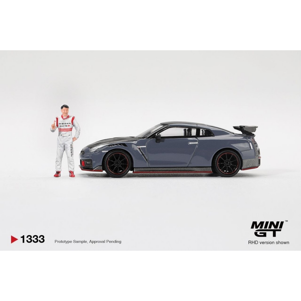 Mini GT - Pre-Order - Nissan GT-R Nismo 2024 Tsukuba Production Car Lap Record W/ Matsuda Figure Tsugio Matsuda Collection - MGT01333 (RHD)