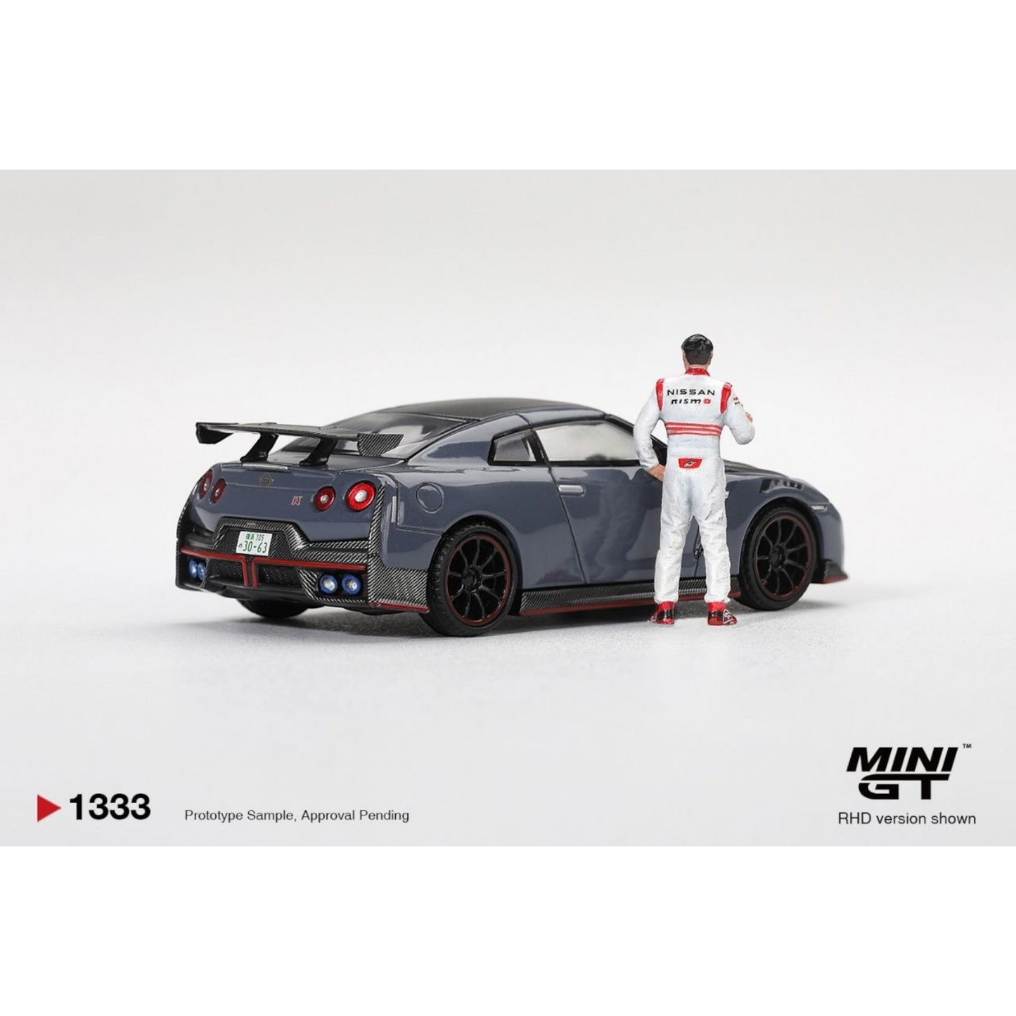 Mini GT - Pre-Order - Nissan GT-R Nismo 2024 Tsukuba Production Car Lap Record W/ Matsuda Figure Tsugio Matsuda Collection - MGT01333 (RHD)