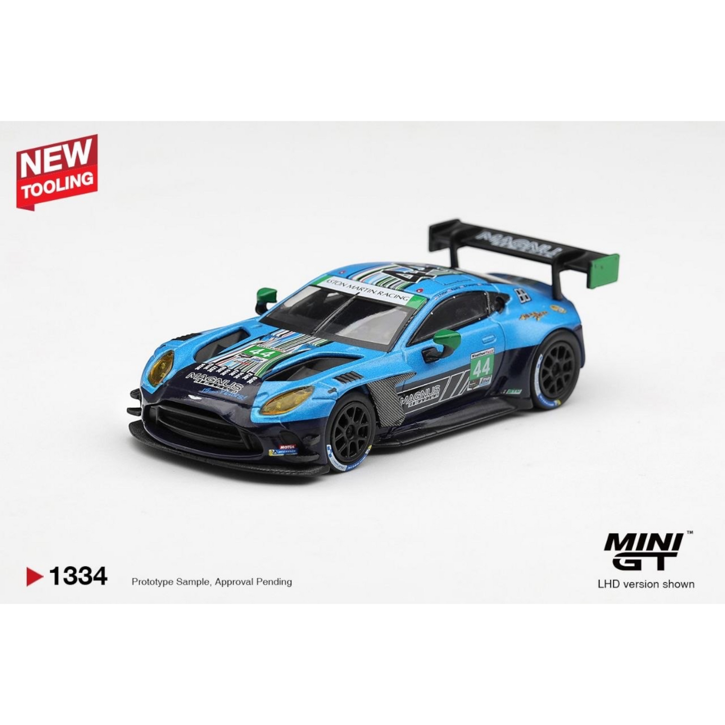 Mini GT - Pre-Order - Aston Martin Vantage GT3 Evo #44 Magnus Racing 2025 IMSA Daytona 24 Hrs - MGT01334 (LHD)