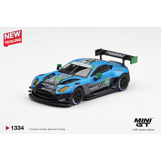 Mini GT - Pre-Order - Aston Martin Vantage GT3 Evo #44 Magnus Racing 2025 IMSA Daytona 24 Hrs - MGT01334 (LHD)